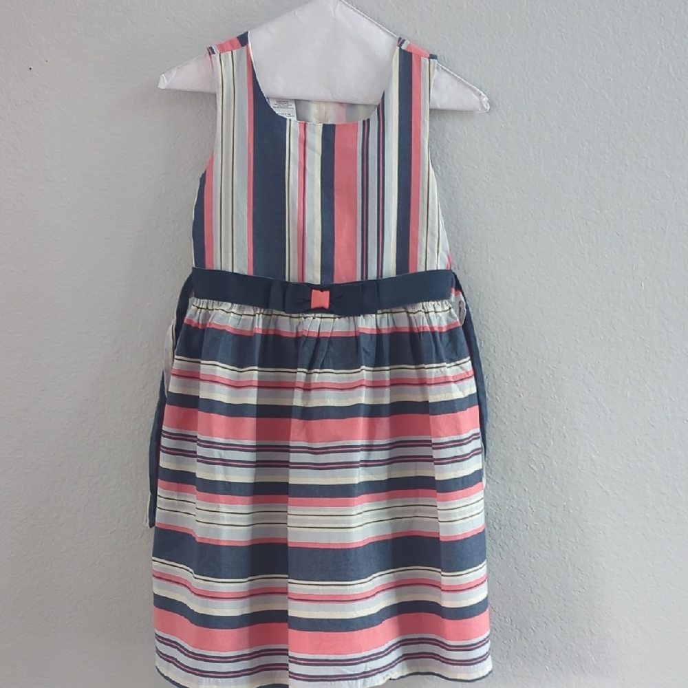 Bonnie Multicolor Striped Dress with Bow